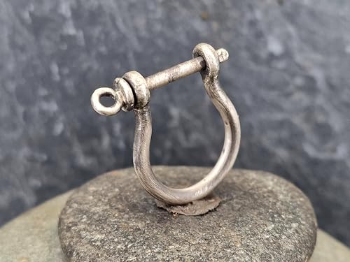 LeoLars-PABE Schekel Design Ring oder Anhänger aus 925er Silber, Gr: 55 (17,7), bewegliche Teile, Maritim, Segeln, Handwerk, Unikat, Handarbeit, Unisex