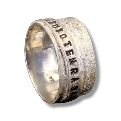 LeoLars-PABE Sprüche Design Ring Idiotenradar aus 925er Silber. punziert, angeschmolzen, teilgeschwärzt, Größe: 62 (19,8), Unisex, Unikat, Handarbeit
