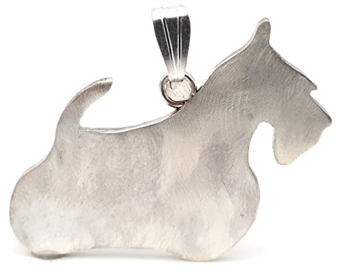 LeoLars-PABE Scotchterrier Anhänger aus 925er Silber, Hund, Hunde Anhänger, Rassehund, Tiere, Handarbeit