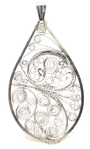 LeoLars-PABE Filigree Anhänger aus 925er Silber, Traditionell, Filigran und Modern, Unikat, Handarbeit