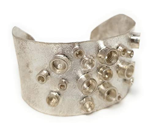 Armspange aus 925er Silber, Octopus, Designer Schmuck, Handarbeit, Unikat