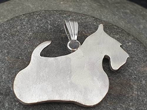 LeoLars-PABE Scotchterrier Anhänger aus 925er Silber, Hund, Hunde Anhänger, Rassehund, Tiere, Handarbeit
