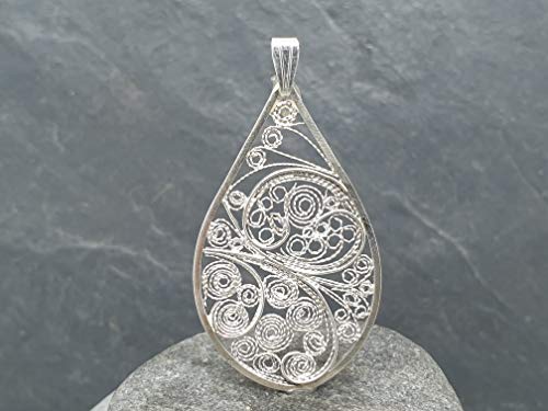 LeoLars-PABE Filigree Anhänger aus 925er Silber, Traditionell, Filigran und Modern, Unikat, Handarbeit