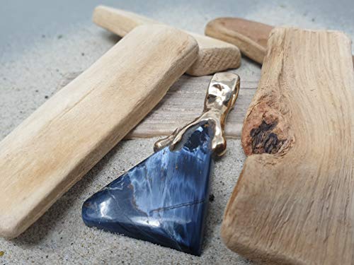 LeoLars-PABE Pietersit Anhänger aus 333er Gold, aus Namibia, Unikat, Handarbeit