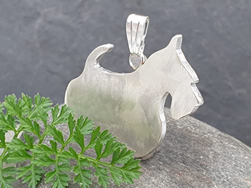 LeoLars-PABE Scotchterrier Anhänger aus 925er Silber, Hund, Hunde Anhänger, Rassehund, Tiere, Handarbeit