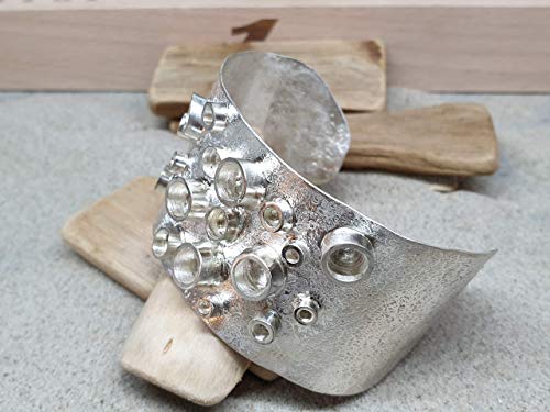 Armspange aus 925er Silber, Octopus, Designer Schmuck, Handarbeit, Unikat