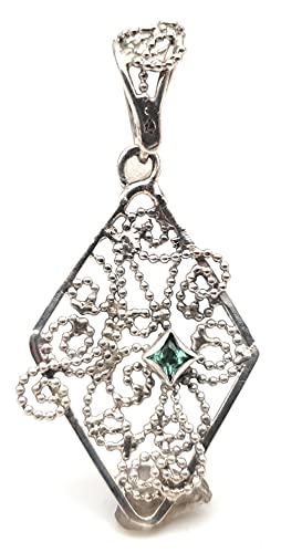LeoLars-PABE Hellblauer Turmalin Filigree Anhänger, 925er Silber, Traditionell und Modern, Unikat, Handarbeit
