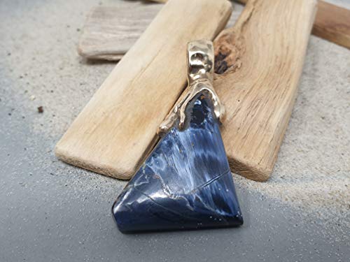 LeoLars-PABE Pietersit Anhänger aus 333er Gold, aus Namibia, Unikat, Handarbeit