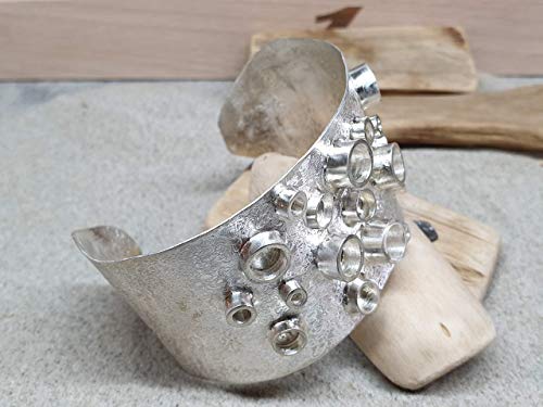 Armspange aus 925er Silber, Octopus, Designer Schmuck, Handarbeit, Unikat