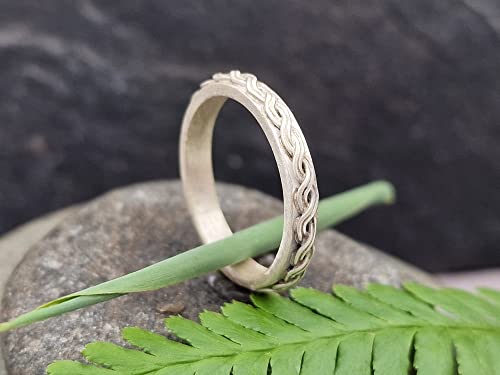 LeoLars-PABE 925er Silber Ring, Gr.64 (20.25), geflochtenes Tau, Seil, Maritim, seidenmatt, Meer, Küste, Unikat, Handarbeit