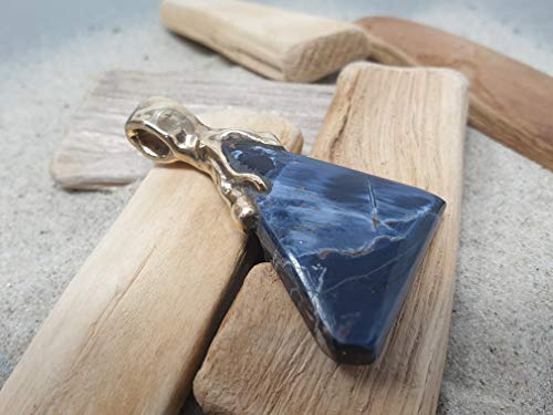 LeoLars-PABE Pietersit Anhänger aus 333er Gold, aus Namibia, Unikat, Handarbeit