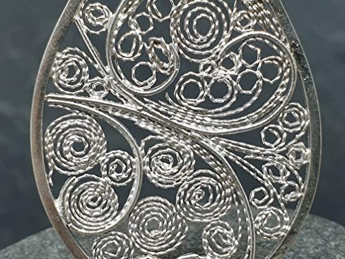 LeoLars-PABE Filigree Anhänger aus 925er Silber, Traditionell, Filigran und Modern, Unikat, Handarbeit