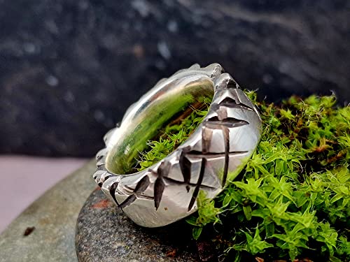 LeoLars-PABE Design Ring aus 925er Silber, Gr. 61-62, sehr massiv, Unisex, teilgeschwärzt, Bikerring, Unikat, Handarbeit