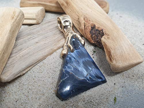 LeoLars-PABE Pietersit Anhänger aus 333er Gold, aus Namibia, Unikat, Handarbeit