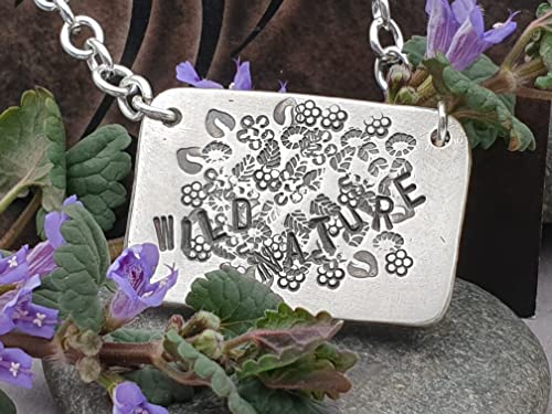 LeoLars-PABE Wild Nature Design Anhänger aus 925er Silber mit Ankerkette in Wunschlänge, Massiv, Unikat, Handarbeit