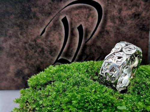 LeoLars-PABE 925er Silber Design Ring, Gr. 60, luftiges Kringel Design, Unikat, Handarbeit