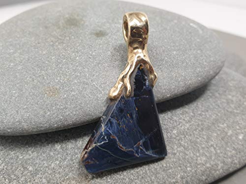 LeoLars-PABE Pietersit Anhänger aus 333er Gold, aus Namibia, Unikat, Handarbeit