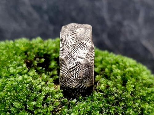 LeoLars-PABE Design Ring, Gr.56 (17,8), aus 925er Silber im Felsenlook, grob, rauh, massiv, wie ein Stein, teilgeschwärzt, Unikat, Handarbeit