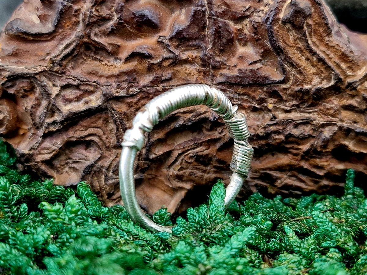925er Silber Design Ring, Vorsteckring, Stapelring, Draht gewickeltes Design, Draht gewickeltes Design, Unikat, Handarbeit