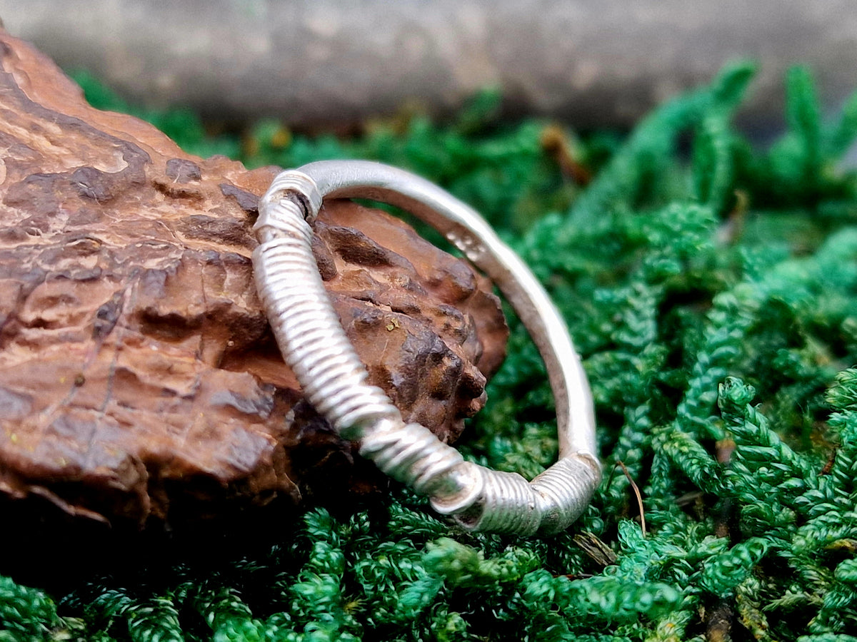 925er Silber Design Ring, Vorsteckring, Stapelring, Draht gewickeltes Design, Draht gewickeltes Design, Unikat, Handarbeit