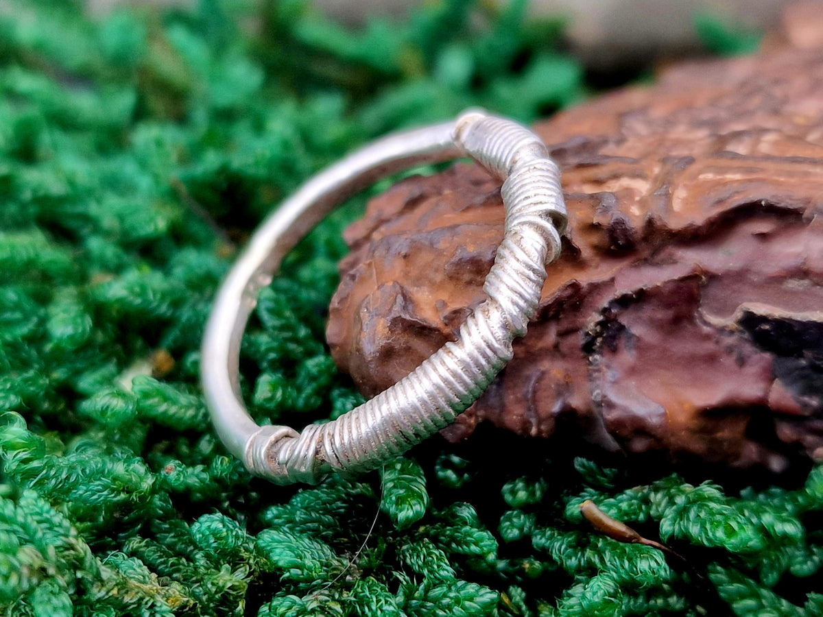 925er Silber Design Ring, Vorsteckring, Stapelring, Draht gewickeltes Design, Draht gewickeltes Design, Unikat, Handarbeit