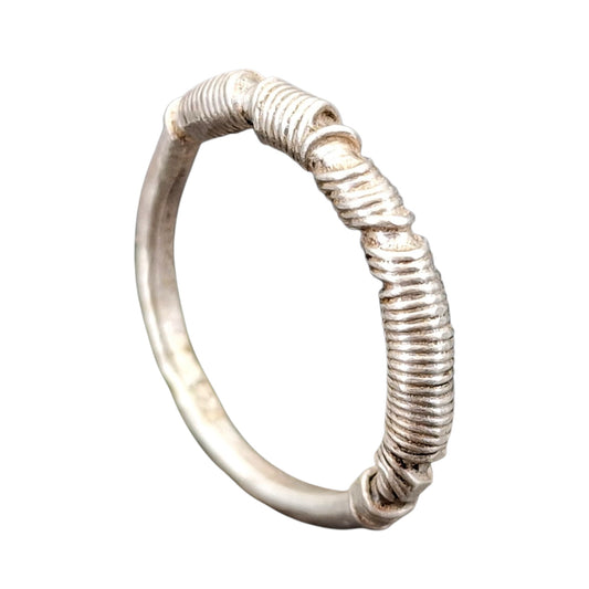 925er Silber Design Ring, Vorsteckring, Stapelring, Draht gewickeltes Design, Draht gewickeltes Design, Unikat, Handarbeit