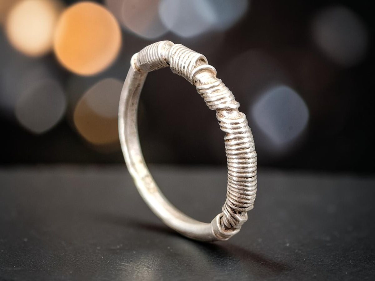 925er Silber Design Ring, Vorsteckring, Stapelring, Draht gewickeltes Design, Draht gewickeltes Design, Unikat, Handarbeit