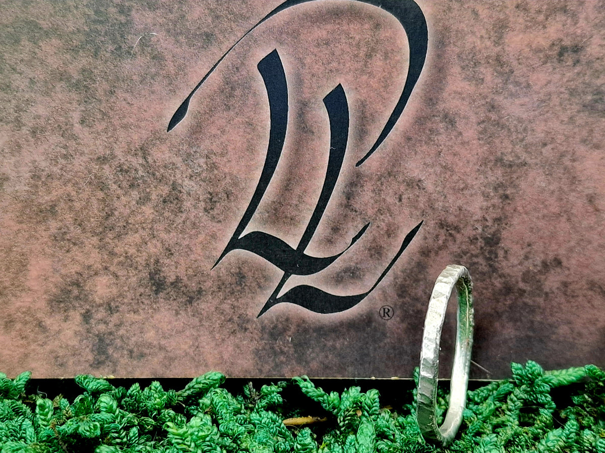 925er Silber Design Ring, Gr.60 (19,3), gehämmert, Vorsteckring, Stapelring, Unikat, Handarbeit