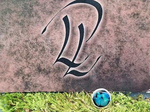 einzelner Lightning Ridge Opalsplitter Ohrstecker aus 925er Silber mit Flügelmutter, grün-blaues Opalfeuer, in Kunststoff eingegossen, Unikat, Handarbeit