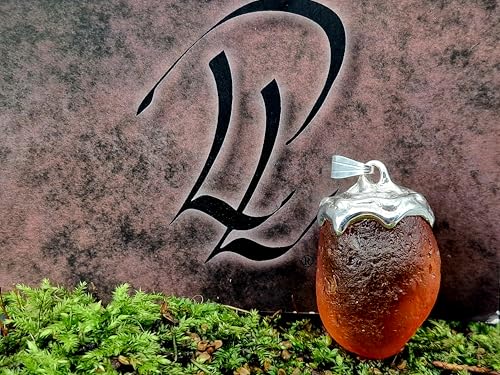 LeoLars-PABE Nordsee Bernstein Design Anhänger aus 925er Silber, sehr klar, honiggelb und natürlicher Oberfläche, Unikat, Handarbeit, Unisex